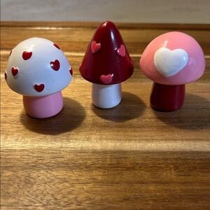 Target Valentine Mushroom Figurines Set